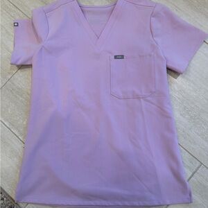 FIGS Lavendar Haze Catarina Scrub Top